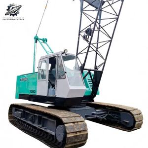 รถเครนไฮดรอลิกแบบตีนตะขาบ Kobelco7050 มือสอง ขนาด 50 ตัน บูมแบบ Lattice สูงสุด 51.8 เมตร แบรนด์ญี่ปุ่นแท้ ชั่วโมงการทำงานต่ำ ได้รับการรับรองมาตรฐาน CE - Product Image 1