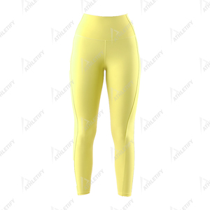 Leggings de Yoga de Cintura Elástica, Largos, de Spandex/Poliéster, Elásticos y Transpirables para Estilos de Vida Activos con Máxima Comodidad - Product Image 1