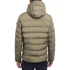 2025 Custom Design Winter Warm <b>Men's</b> Puffer <b>Jacket</b> <b>Lightweight</b> Fabric Stand Collar Zipper Style Puffer <b>Jacket</b> For Casual Use - Product Image 3