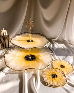 Support décoratif de gâteau en résine de conception de lave de meilleure qualité et table pour les fêtes de mariage et d'anniversaire DÉCORATIF - Product Image 4