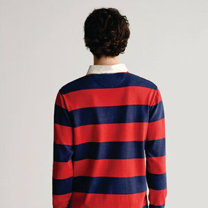 Maillot de rugby traditionnel à manches longues pour homme, en tissu toile respirant, personnalisable - Product Image 6