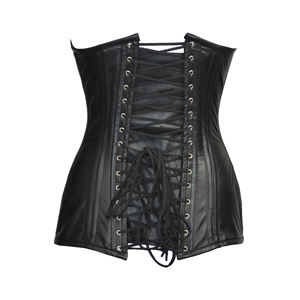 Corset en cuir double armature en acier, gilet gainant grande taille pour homme 2026 - Product Image 4