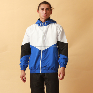 Activewear Chándal cortavientos para hombre Diseñado a medida para el estilo de la calle Conjunto de dos piezas con cremallera con logotipo personalizado - Product Image 5