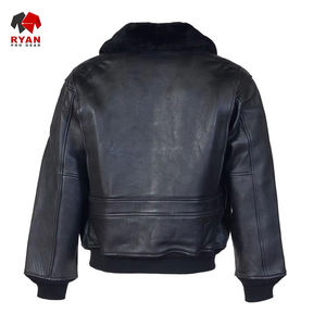 Services disponibles pour hommes OEM ODM Veste en cuir véritable Veste en cuir tendance d'hiver personnalisée de haute qualité - Product Image 4