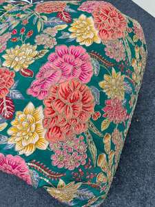 Eco-Friendly Pure Natural Crepe Embroidery Fabric Flower Medium Weight Dyed Pattern for Home <b>Textiles</b> Apparel Quick-Dry - Product Image 2