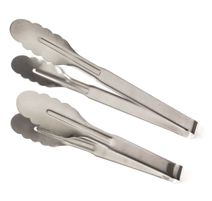 12 Inch <b>Stainless</b> <b>Steel</b> Cooking Tongs for Serving Catering Salad <b>Grill</b> and Design Piece and at Best Price - Product Image 1