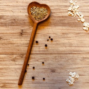 ชุดช้อนไม้รูปหัวใจทำด้วยมืออุปกรณ์ทำอาหารและเสิร์ฟอาหารแบบชนบทและของขวัญ - Product Image 2