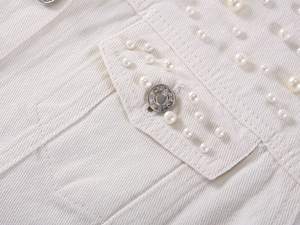 New Style Women's Denim Jacket Loose Button Stand <b>Collar</b> Casual Long Sleeve Lightweight Quick-drying Breathable Autumn Winter - Product Image 6