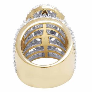 Anillo de compromiso de diamante redondo de moissanita estilo Halo, anillo de boda de diamantes VVS de plata de ley S925 para mujer - Product Image 4