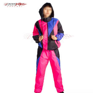 Versatile Windbreaker Suit <b>For</b> <b>Women</b> Ideal <b>For</b> Gym, <b>Travel</b>, Or Daily Outfits Color Contrast Windbreaker Suit - Product Image 1