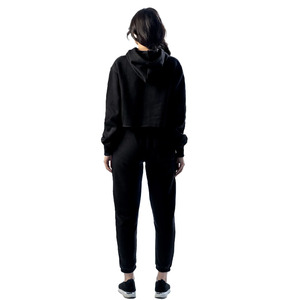 Wholesale Women Ladies Crop <b>Tops</b> 2026 Custom Crop <b>top</b> Hoodie Set Women Zip up Fleece Pullover Women Hoodies - Product Image 3