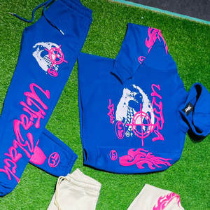 Conjunto Deportivo de Dos Piezas con Capucha, Impreso en 3D Personalizado, de Forro Polar, Transpirable y Ligero, con Pantalones de Chándal de Algodón - Product Image 3