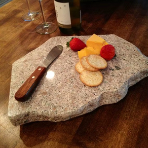 Planche à découper moderne en marbre, plateforme de préparation alimentaire en pierre polie, robuste pour la cuisine domestique - Product Image 1