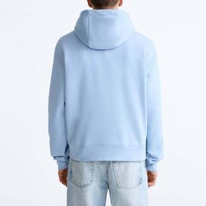 Nouveaux sweats à capuche pour hommes tendance, 100% coton, coupe ample, basiques, surdimensionnés, pull d'hiver avec motif uni, sweats à capuche pour hommes - Product Image 3