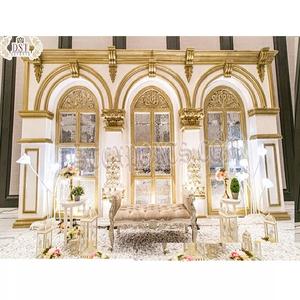Fenêtre de mariage asiatique luxueuse, installation de scène, Style de fenêtre victorienne, cadre arrière, scène de mariage, grande réception de mariage, scène en Fiber - Product Image 1