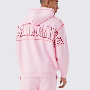 Conjunto de chándal personalizado para hombre, chándal de algodón grueso para hombre, conjunto de pantalones de chándal y Sudadera con capucha - Product Image 5