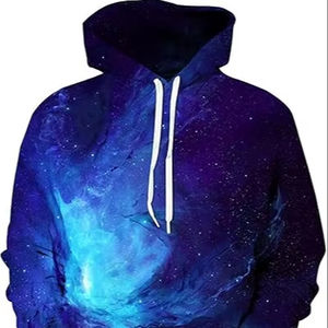 Nouveau pull décontracté sweat à capuche Votre propre style hiver galaxie sweat à capuche imprimé avec grandes poches Design - Product Image 1