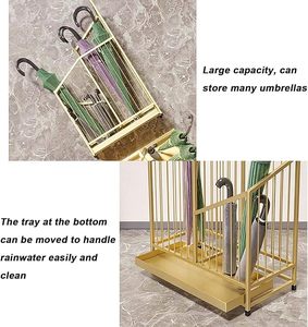 Supports à parapluies en acier inoxydable de grande capacité, de qualité supérieure, pour la décoration, vente en gros, personnalisables - Product Image 3