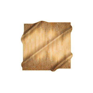Gold Silk Patterned <b>Square</b> <b>Scarf</b> for Summer - Product Image 2