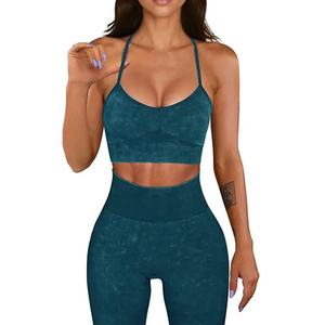 Femmes été nouveau 2 pièces haut produit tendance Yoga ensemble pour femmes 2024 nouveauté livraison directe Tpe Yoga Matt De Yoga Sport - Product Image 4