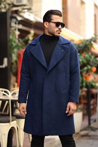 Hochwertige Herren Lange Kapuzen-Puffer-Poncho-Jacke Winter Parka Dicke Warme Gepolsterte Freizeitoberbekleidung für Camping und Wandern - Product Image 5