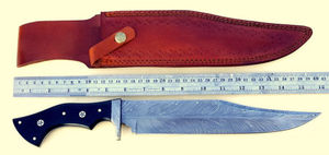 Cuchillo Bowie de Caza Hecho a Mano de Acero Inoxidable de Grado Industrial con Mango de Cuerno, Borde Dentado, Hoja de Cambio Rápido, Garantía de 3 Años, OEM - Product Image 6