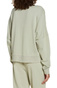 Sudaderas de Mujer Fabricadas en Pakistán, Color Verde Salvia, Corte Holgado y Cómodo, Logotipo Personalizado Impreso OEM, Sudadera Informal y Transpirable para Mujer - Product Image 2