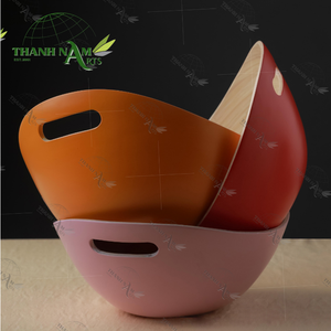 Cuenco de bambú de diseño moderno personalizado, vajilla antimicrobiana Natural OEM, novedad, uso de comedor de cocina ecológico ligero - Product Image 3