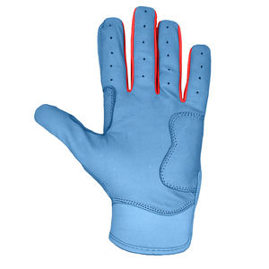 Guantes de bateo de béisbol de cuero genuino personalizados Guantes de bateo de béisbol de puño corto de alta calidad de agarre alto - Product Image 2