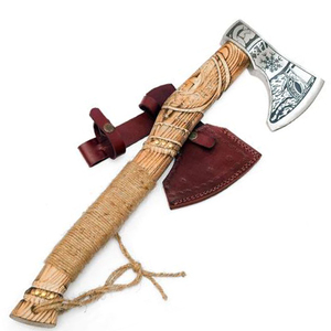 High Quality Damascus Steel Tomahawk Axe for Camping Hunting Wood Industrial Grade Custom Logo Option Pakistan Manufacturer - Product Image 2