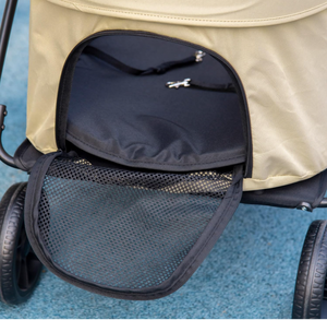 Poussette pliable 2-en-1 pour chien et chat avec coussin amovible et laisse de sécurité - Product Image 6