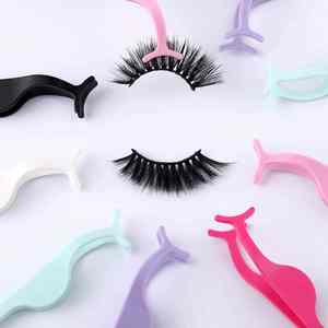 Pince à épiler de beauté de haute qualité en gros de marque privée | Extension de cils personnalisée applicateur greffé pince à cils à sourcils - Product Image 2