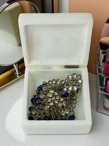 Joyero de mármol cuadrado moderno hecho a mano de primera calidad del fabricante indio, accesorios de almacenamiento de piedra de lujo competitivos - Product Image 4