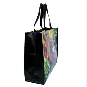 Emballage d'épicerie réutilisable personnalisé sac non tissé écologique imprimé de logo sac fourre-tout non tissé facile à transporter pour les courses - Product Image 1