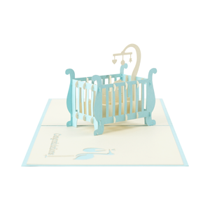 Hecho a mano 3D Pop Up Baby Shower tarjetas al por mayor fabricante de tarjetas de felicitación - Product Image 1