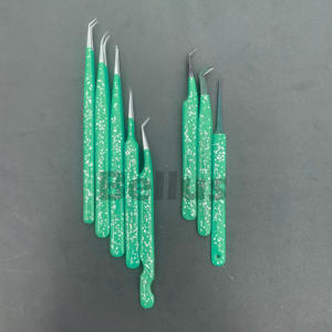 360 pince à cils contrôle du volume outil de cils en acier écologique poignée en fibre scintillante avec option de marque personnalisée en gros - Product Image 6