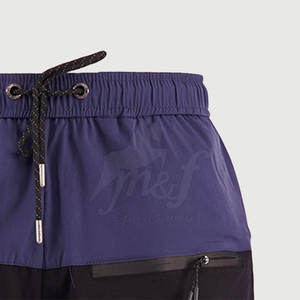 กางเกงขาสั้นลำลองสำหรับผู้ชายมีกุ๊นสองสีมีกระเป๋าเข้าข้าง - Product Image 5