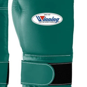 Gants de boxe professionnels en cuir vert or, avec fermeture velcro au poignet, pour l'entraînement et le sparring, pour hommes et femmes - Product Image 4