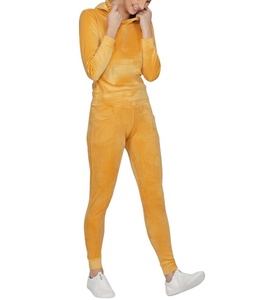 Nuevo diseño de chándal de terciopelo para mujer, ropa de invierno, moda para mujer, sudaderas con capucha, pantalones, chándal sólido, sudadera, chándal, ropa de gimnasio - Product Image 1