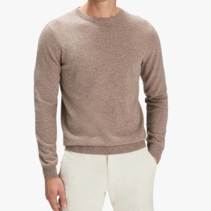 Pull à col rond pour homme respirant, personnalisable OEM, style TWINSET, polyester/coton, séchage rapide, anti-boulochage - Product Image 1