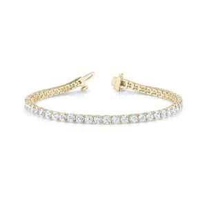 สร้อยข้อมือเทนนิสเพชรตัดกลมสำหรับผู้หญิงสไตล์ที่ยอดเยี่ยมทุกโอกาสใส่สร้อยข้อมือ - Product Image 1