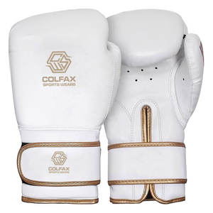 Gants de boxe en cuir à marque privée, anti-humidité, fermeture auto-agrippante, options personnalisables, haute qualité pour l'entraînement sportif - Product Image 1