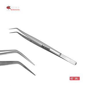 Professionnel SurgeryMeriam pansement pince à épiler 6 "pointe dentelée examen inspection des dents ensemble d'instruments chirurgicaux dentaires - Product Image 3