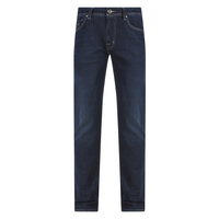 Jeans Rectos para Hombre, Corte Regular, Desgastados, Tejidos, 100% Algodón, Cintura Alta, Elásticos, Cómodos, Casuales, Estilo Urbano