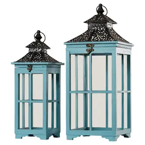 Ensemble de 2 lanternes bougeoirs de style luxueux sont d'excellentes pièces décoratives qui ravissent vos invités et rendent toute occasion encore plus spéciale