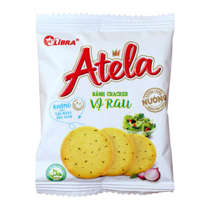 Galletas crujientes con sabor a verduras Atela, envasadas en bolsa, sabor salado, con patata, zanahoria, espinacas, brócoli y cebolla - Product Image 6