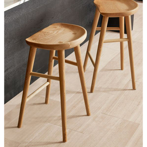 Juego de asientos de madera para Bar, conjunto de taburete de madera de teca, nuevo diseño - Product Image 1