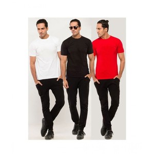 Camiseta de algodón de manga corta para hombre de verano 2025 Estampado de color liso personalizado con su propio logotipo - Product Image 6