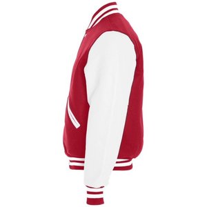 Veste universitaire pour hommes manches en cuir véritable et laine mélangée Letterman Boys College Varsity Jackets XS-5XL - Product Image 5