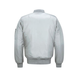 เสื้อแจ็กเก็ตบอมเบอร์มีซิปสำหรับผู้ชายเสื้อผ้าลำลองกลางแจ้งผ้าแคนวาสสีทันสมัยซับในนุ่ม - Product Image 6